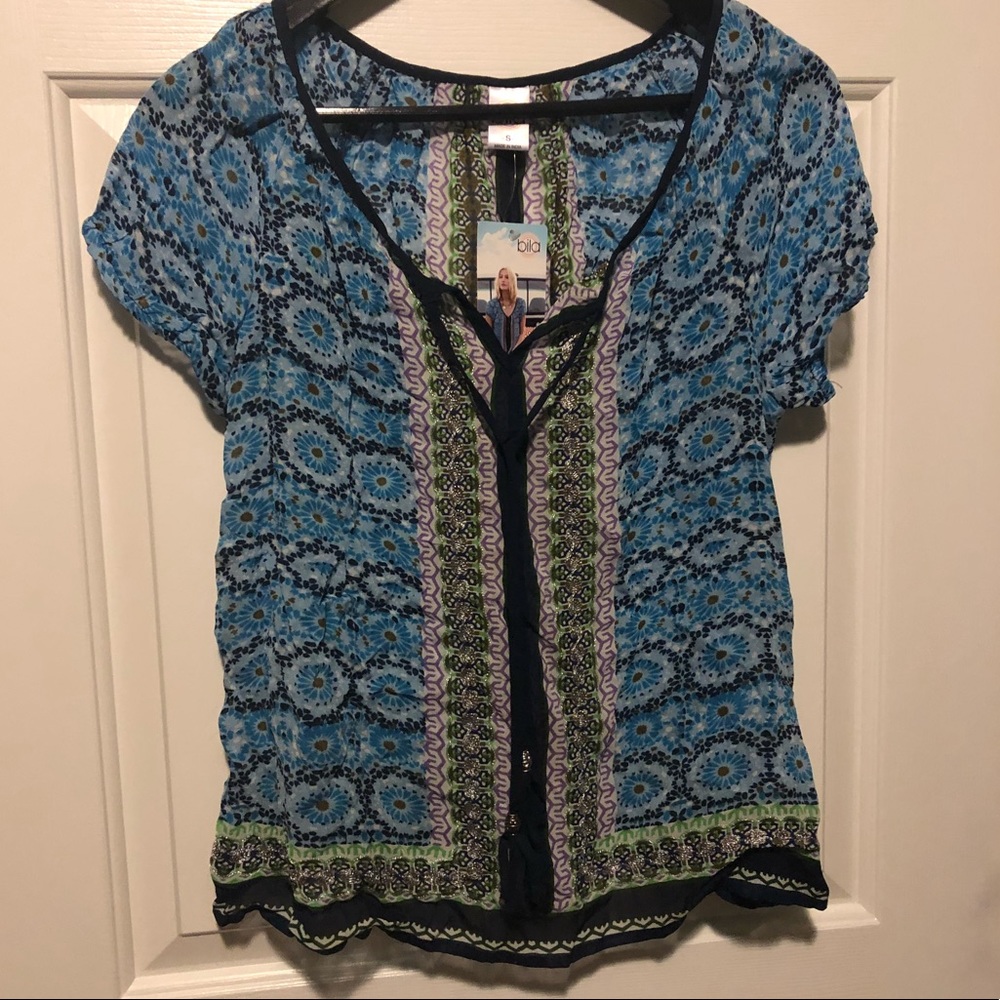Bila BOHO T-shirt with metallic detail